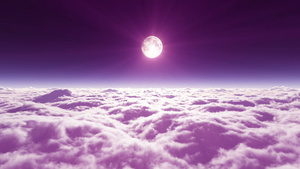 在云中和月中飞翔16秒视频