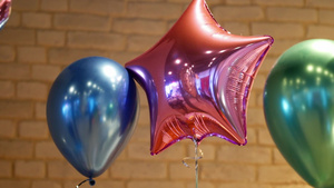 节日派对的装饰品很多气球13秒视频