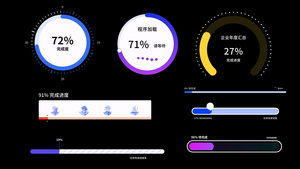 简洁企业商务MG百分百进度条展示31秒视频