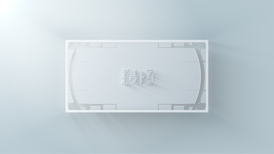 白色三维logo标志演绎AEcc2015模板视频