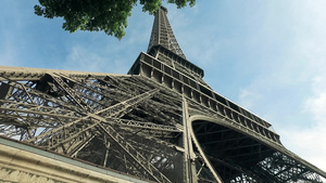 巴黎的电影场景埃菲尔塔的风景14秒视频