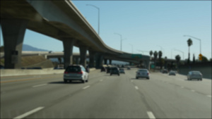 在美国加利福尼亚州洛杉矶的高速公路30秒视频