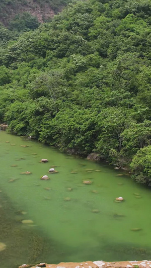 航拍5A河南云台山风景区泉瀑峡景观区视频旅游景区68秒视频