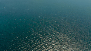 海蓝色海面顶视图17秒视频