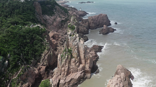 浙江台州大陈岛甲午岩风光视频