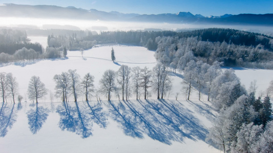 冬季景观滑雪胜地视频