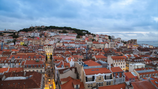 Baixa 区和 Castelo de Sao Jorge视频