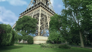 在法国巴黎的埃菲尔铁塔24秒视频