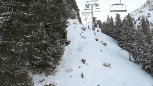 滑雪缆车44秒视频