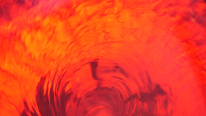 地狱地狱和无限的象征红色液体催眠环水色漩涡转动冥想16秒视频