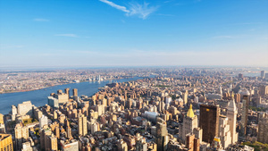 曼哈顿城市景观和东河11秒视频