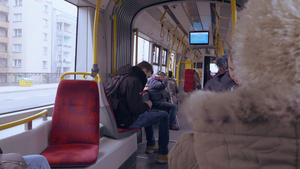 公共交通客运乘客10秒视频
