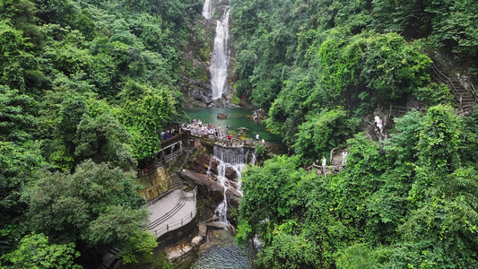 4K广东肇庆鼎湖山飞水潭视频