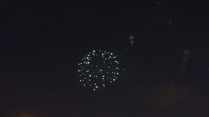 节日放烟花在背景中爆爆来庆祝新年的盛事40秒视频