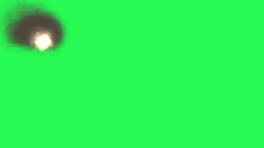 绿屏幕上燃烧的球视频