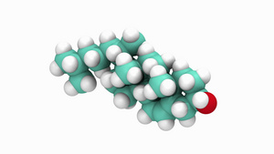 胆固醇的图形动画10秒视频