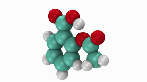 阿司匹林分子的动画10秒视频