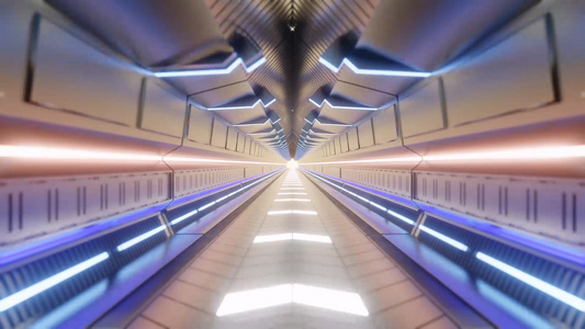 大气炫酷科技三维穿梭隧背景视频视频