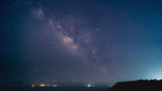 震撼银河星空延时摄影视频