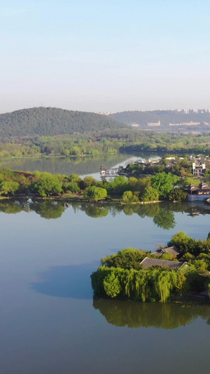 航拍5A景区徐州云龙湖风景区小南湖景区视频旅游景区72秒视频