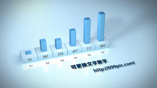 企业报告柱形增长视频AEcc2015模板视频