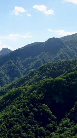 秦岭光头山脚下航拍秦岭旅游41秒视频