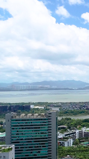 深圳华侨城大厦航拍高层写字楼55秒视频