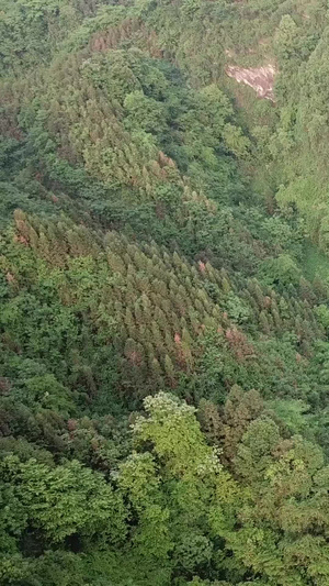 湖南湘西地貌地址勘探航拍清澈的湖46秒视频