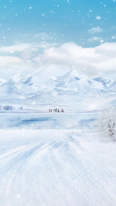 唯美风景雪景视频素材唯美雪景视频