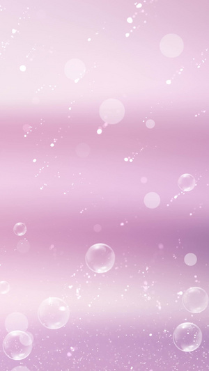 粉色唯美动态粒子气泡背景视频30秒视频