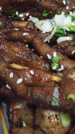 美食烧烤武汉烧烤城市味道人生一串美味视频烧烤素材食物素材15秒视频