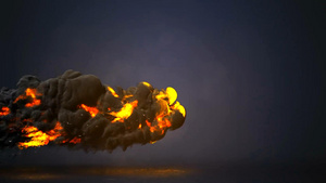 大气震撼火焰奔跑烟雾火花粒子演绎宣传LOGO标志模版7秒视频