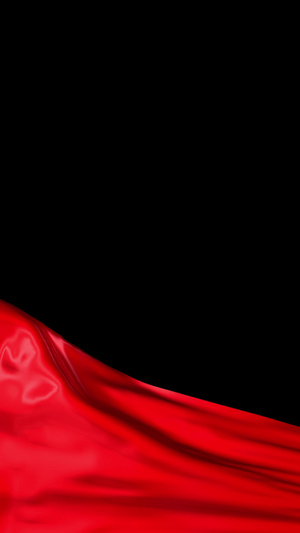 红绸飘动颁奖红绸合成循环通道飘动素材7秒视频
