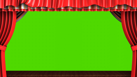 经典戏剧舞台绿色屏幕视频