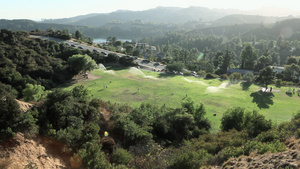 加利福尼亚州洛杉矶县好莱坞水库上方的公园12秒视频