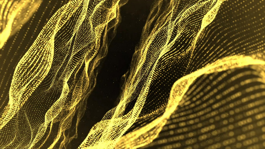金色粒子背景元素视频素材视频