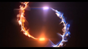 美轮美奂快速粒子快闪logo展示片头会声会影X10模板4秒视频