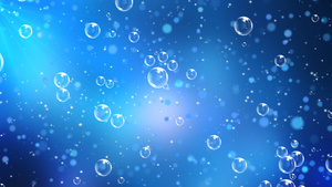 4K蓝色创意粒子动态气泡背景视频40秒视频