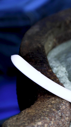 拍摄传统美食石磨豆浆制作过程合集传统食物68秒视频