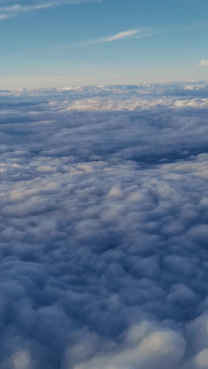 实拍万米高空中云海景观43秒视频