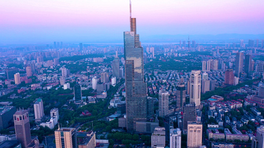 4K航拍南京全景[环景]视频