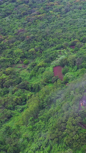 航拍云雾下海南火山口地质视频素材航拍中国24秒视频