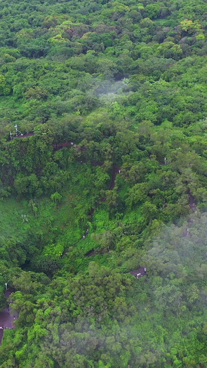 航拍云雾下海南火山口地质视频素材航拍中国24秒视频