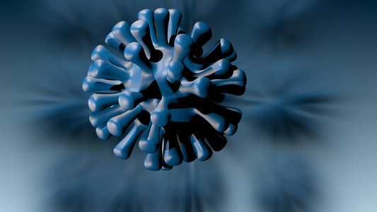3D模型病毒旋转视频