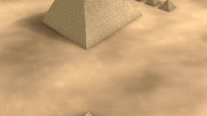 3d动画叶吉特金字塔的动画结构12秒视频