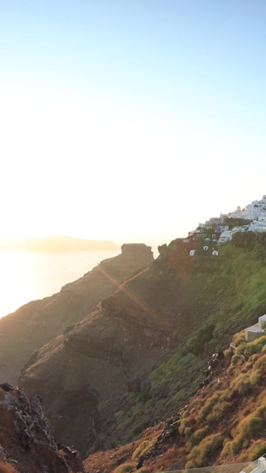 米克诺斯希腊爱琴海著名旅游海岛日落延时视频视频素材32秒视频