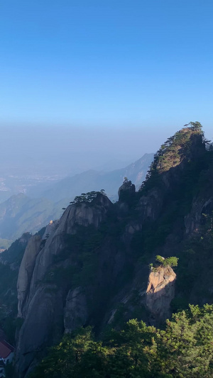 安徽著名旅游景点九华山风景区天台寺竖版视频合集自然景观80秒视频