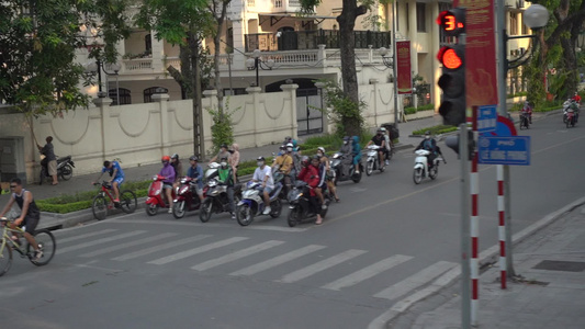 越南城市车流视频