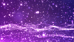 唯美紫色光斑粒子海洋舞台背景19秒视频