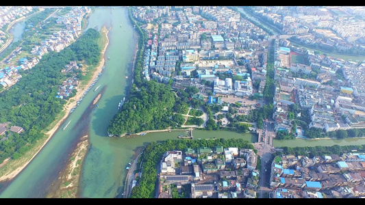 广西桂林城市航拍视频